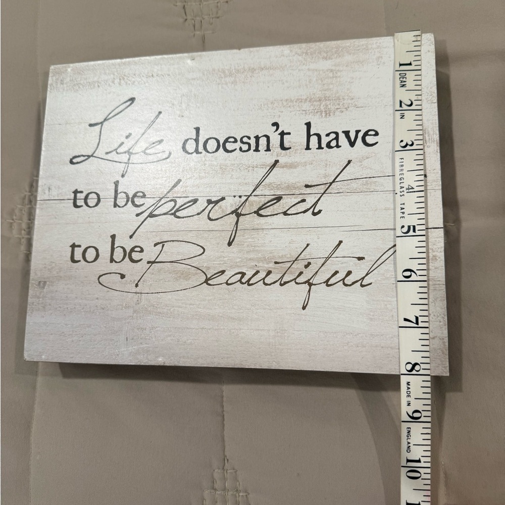 Rustic style home sign for the wall or shelf. Lovely sentiment. Like new! - Picture 3 of 7